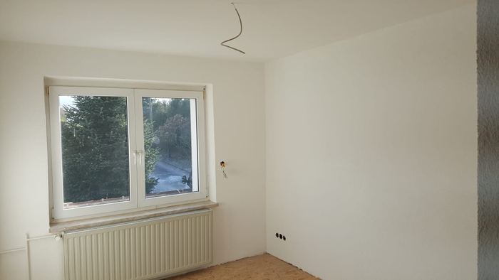 Renovierter heller Innenraum nach Abschluss der Arbeiten